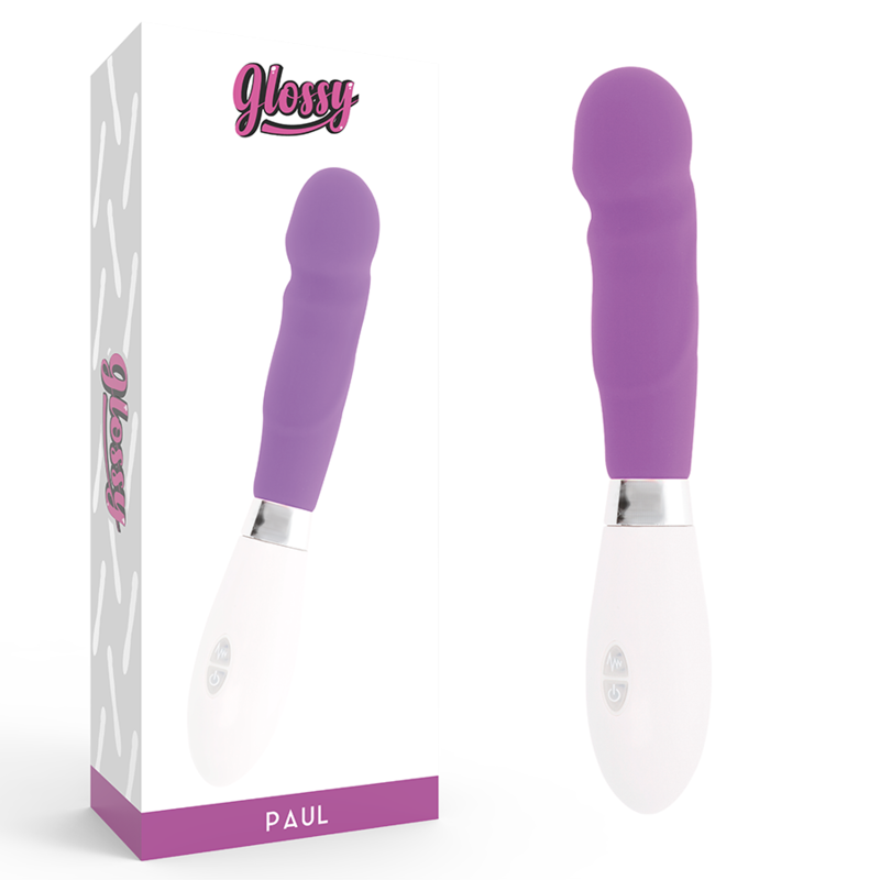 Paul classic curved waterproof purple silicone vibrator 12 cmG Spot vibrant