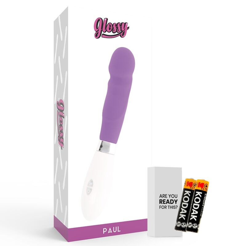 Paul classic curved waterproof purple silicone vibrator 12 cmG Spot vibrant