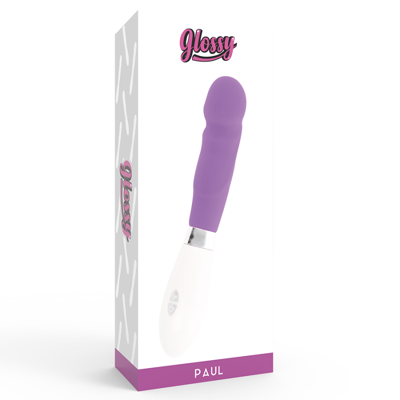Paul classic curved waterproof purple silicone vibrator 12 cmG Spot vibrant