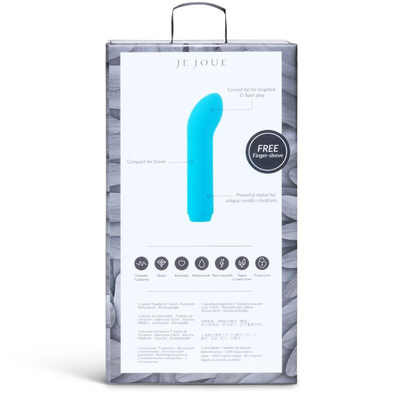 Vibrador punto G recargable curvo turquesa Je Joue BulletPunto G vibrante
