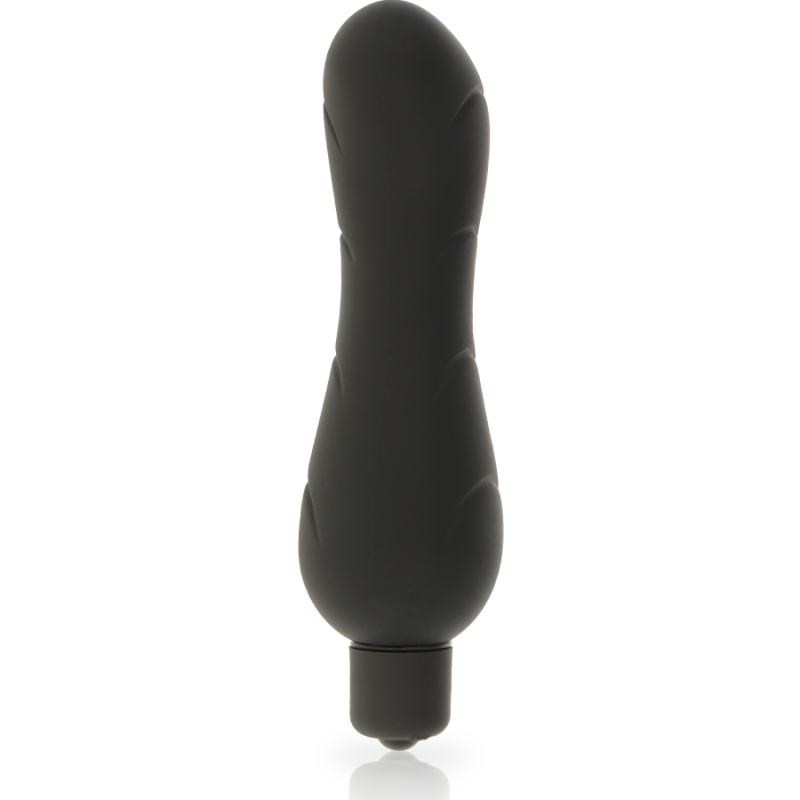 Vibrador punto G de silicona negro Dolce Vita, 7 modos, sumergiblePunto G vibrante