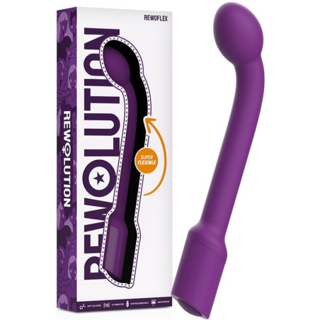 Flexible G-Spot Vibrator Rewolution Rewoflex Silicone IPX7G Spot vibrant