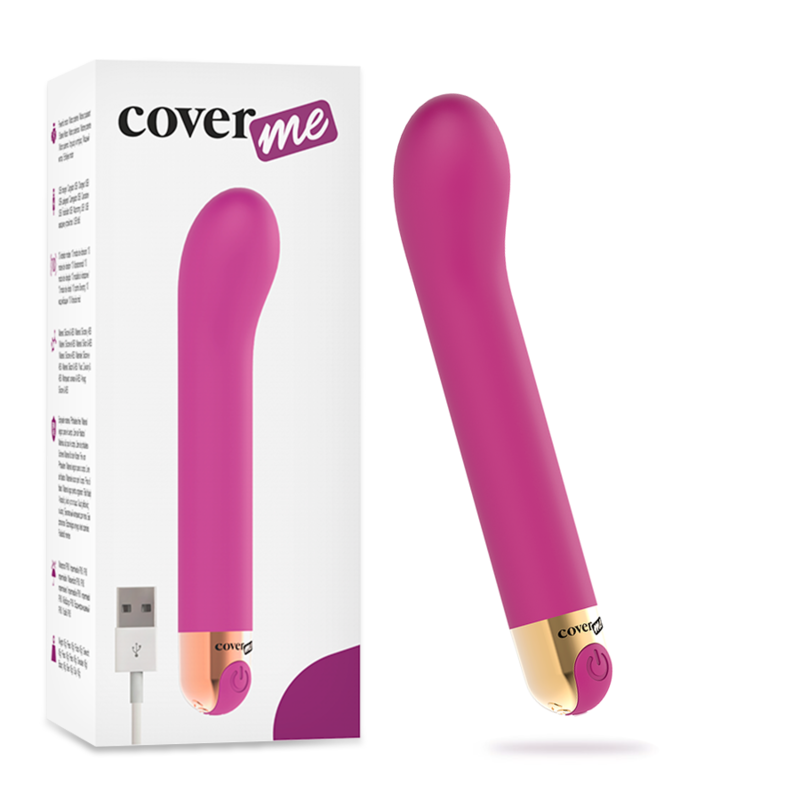 Vibrador ponto G COVERME 10 velocidades silicone macio USBPonto G vibrante
