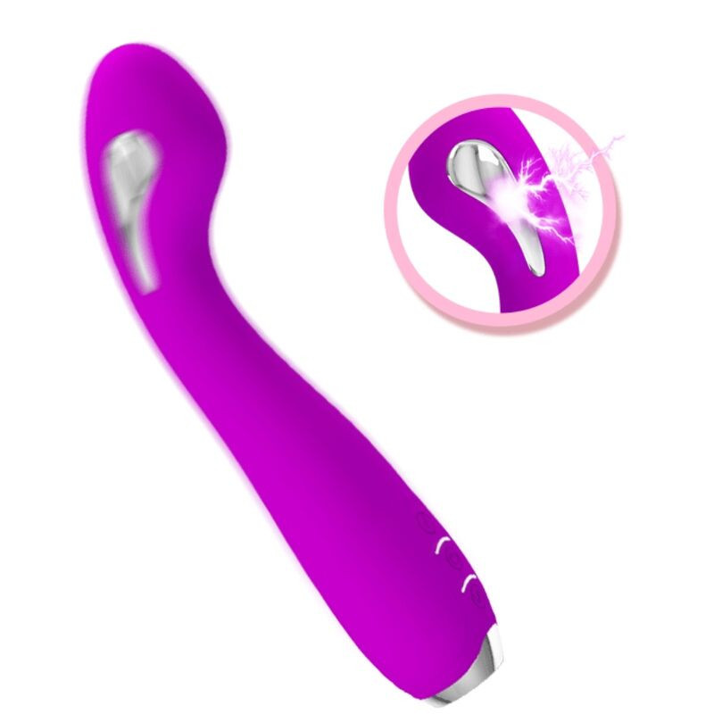 Pretty Love Hector rechargeable electrostim vibrator purpleG Spot vibrant