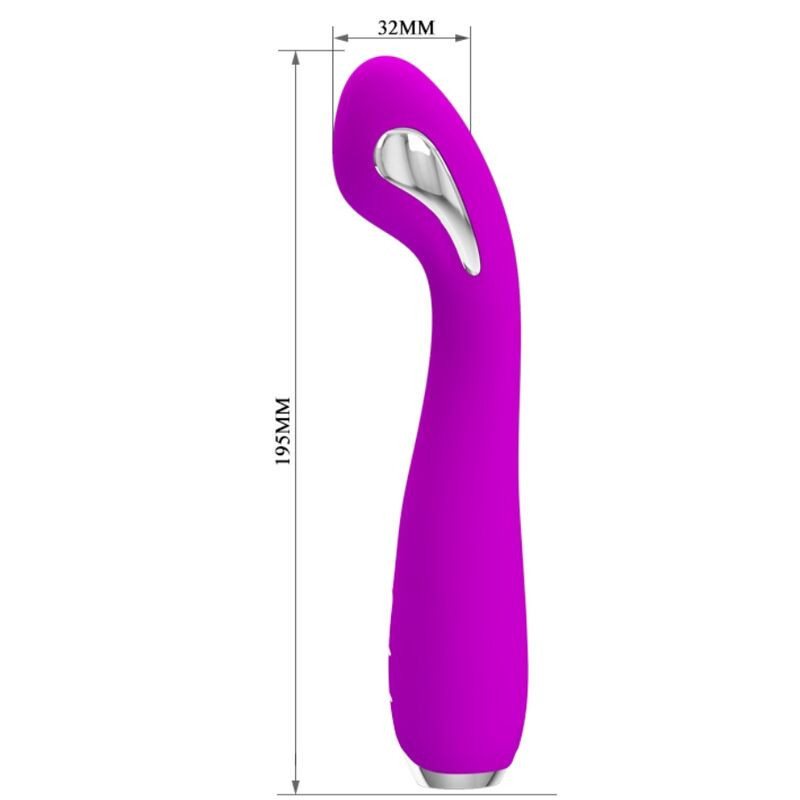 Vibrador electroestimulación recargable Pretty Love Hector violetaPunto G vibrante