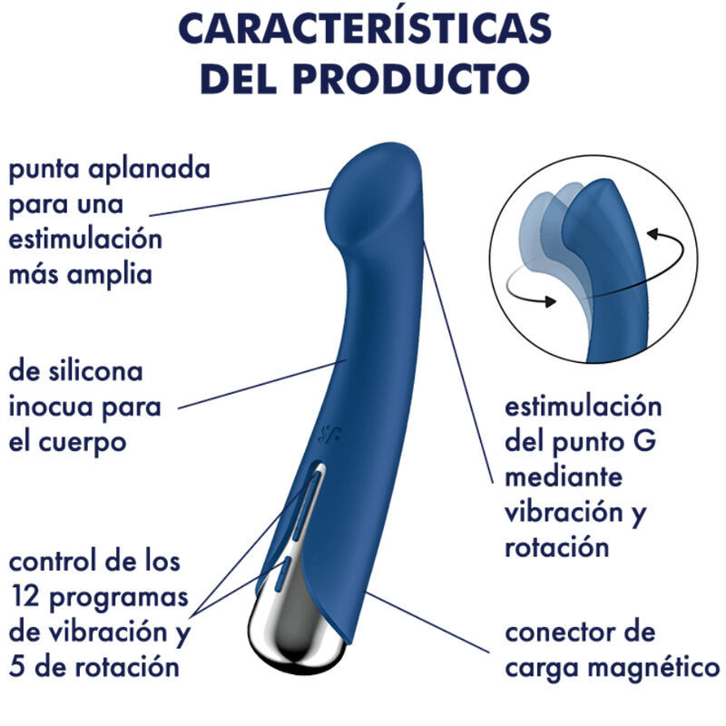 Vibratore punto G rotante Satisfyer Spinning G-Spot 1 rossoPunto G vibrante
