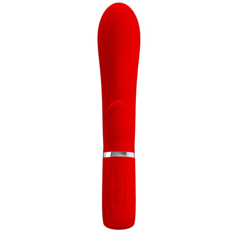 Vibrador rabbit ponto G Pretty Love Thomas vermelho recarregávelPonto G vibrante