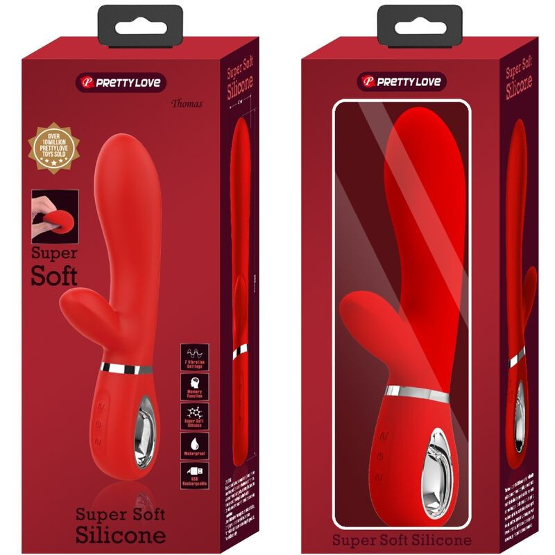 Pretty Love Thomas Rabbit G-Punkt-Vibrator rot, wiederaufladbarPunkt G lebendig