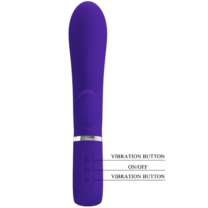 Vibromasseur point G rabbit Pretty Love Thomas rouge rechargeablePoint G vibrant