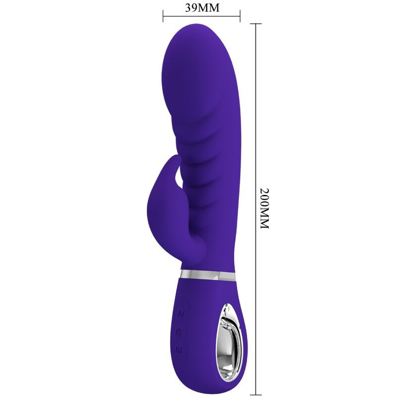 Vibrador Rabbit ponto G Pretty Love Prescott vermelho recarregávelPonto G vibrante
