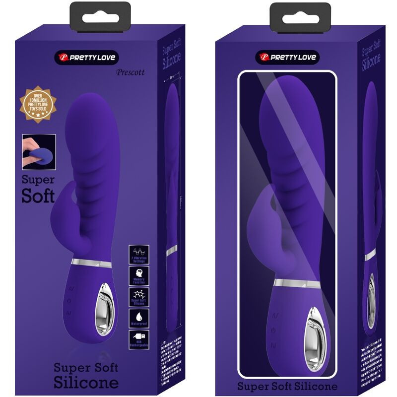 Pretty Love Prescott Rabbit G-Spot Vibrator Red RechargeableG Spot vibrant
