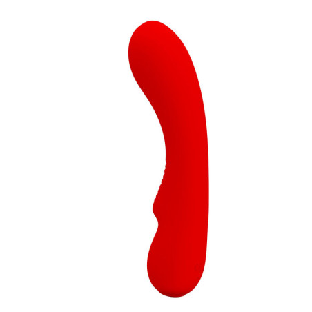 Wasserdichter Silikonvibrator rot Pretty Love Prescott, USBPunkt G lebendig