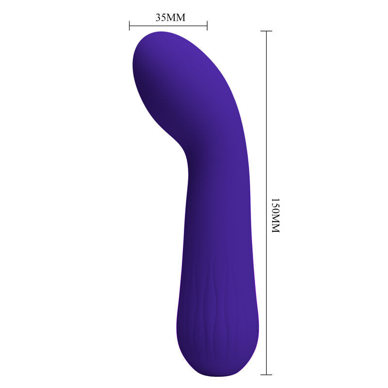 Vibromasseur point G rechargeable Pretty Love Faun rouge étanchePoint G vibrant