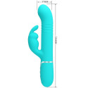 Vibrador Rabbit Pretty Love Coale Pearls violeta con perlasPunto G vibrante