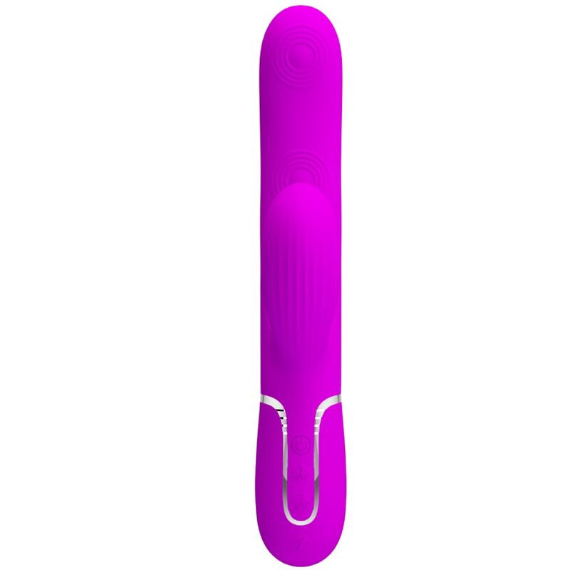 Vibrador rabbit impermeable Pretty Love Perlita violeta recargablePunto G vibrante