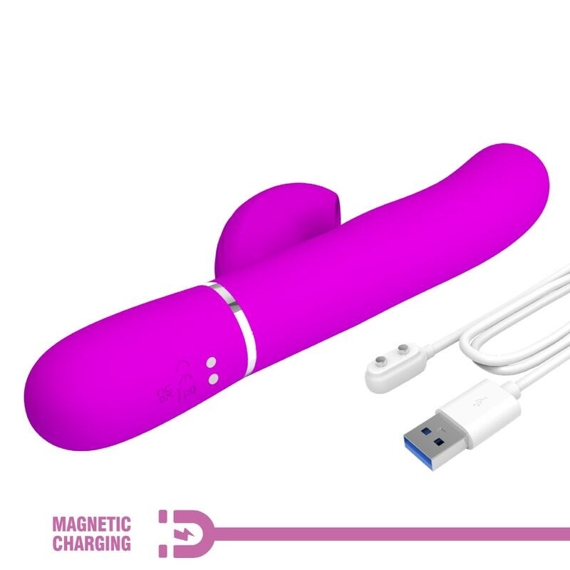 Pretty Love Perlita waterproof rabbit vibrator purple, rechargeableG Spot vibrant