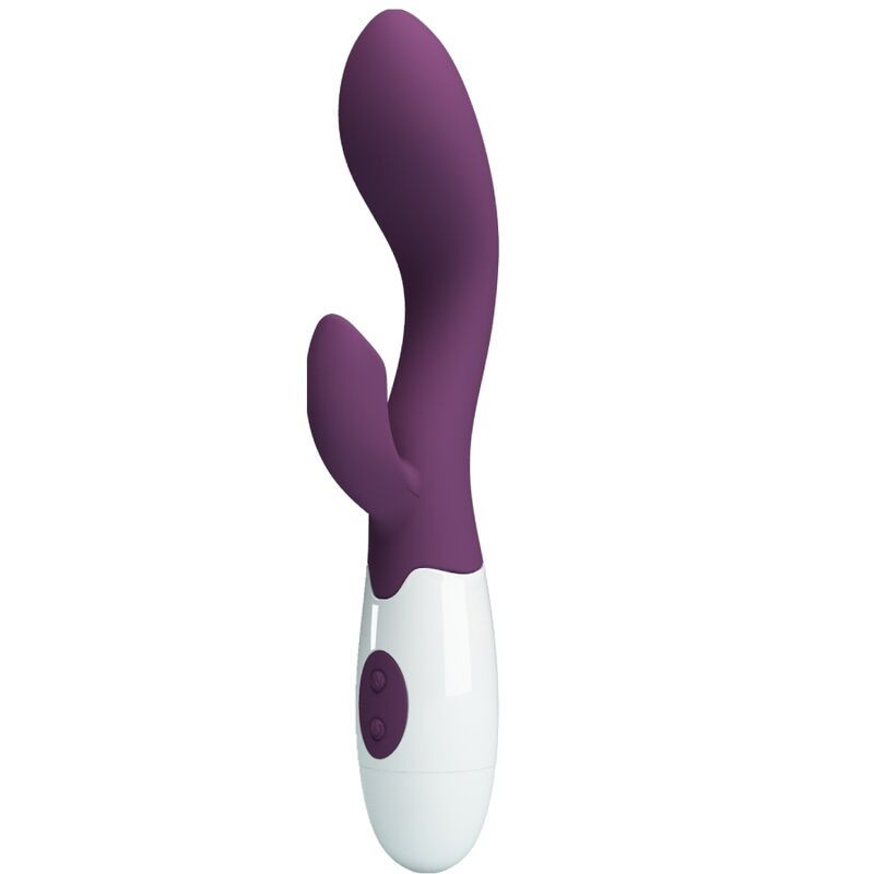 Vibrador de doble estimulación Brighty Pretty Love verde aquaPunto G vibrante