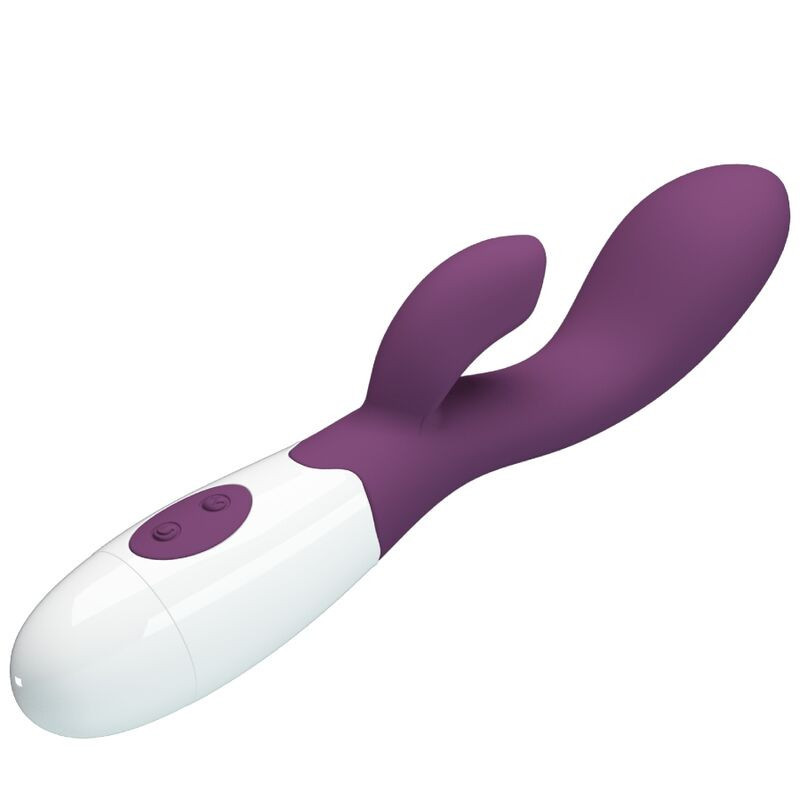 Vibrador de doble estimulación Brighty Pretty Love verde aquaPunto G vibrante