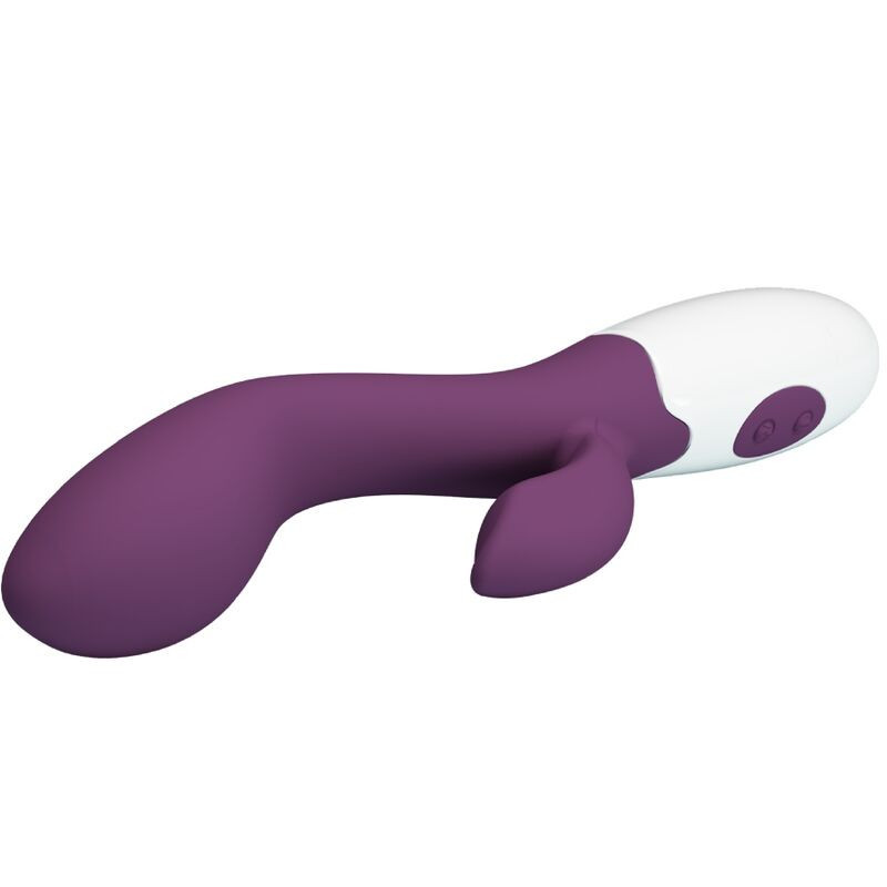 Vibrador de doble estimulación Brighty Pretty Love verde aquaPunto G vibrante