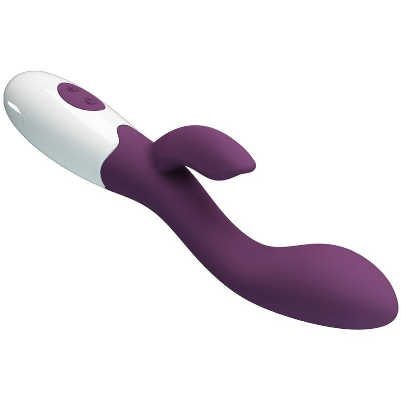 Vibrador de dupla estimulação Brighty Pretty Love verde águaPonto G vibrante