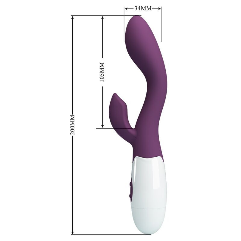 Vibrador de doble estimulación Brighty Pretty Love verde aquaPunto G vibrante