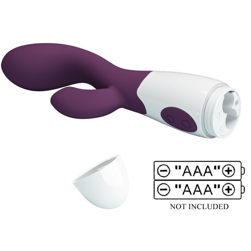 Vibrador de doble estimulación Brighty Pretty Love verde aquaPunto G vibrante