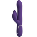 Rabbit-Vibrator Pretty Love Zalin 4-in-1 violett mit PerlenPunkt G lebendig
