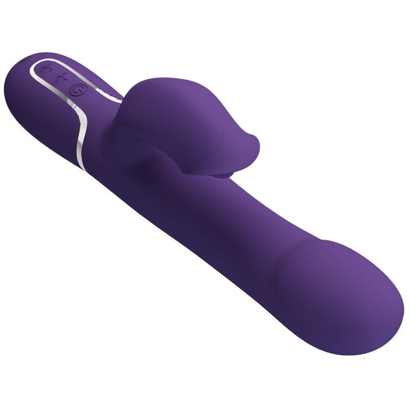 Pretty Love Zalin 4-in-1 Rabbit Vibrator Purple with BeadsG Spot vibrant