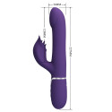 Vibratore rabbit Pretty Love Zalin 4 in 1 viola con perlePunto G vibrante