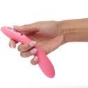 Je Joue The Wand heated G-spot vibrator in pink siliconeG Spot vibrant