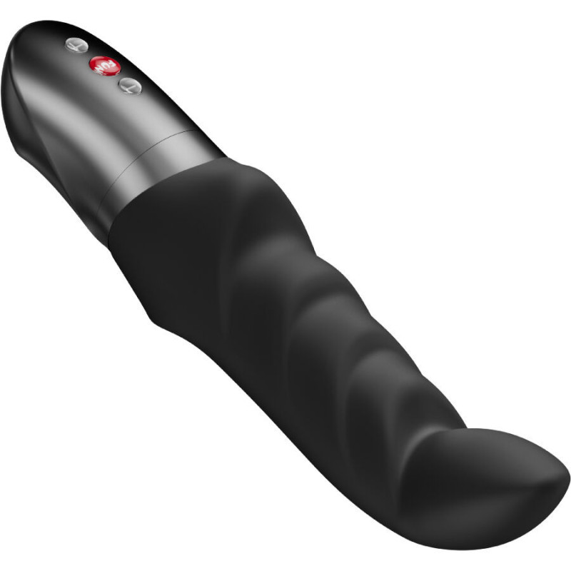 Abby G Fun Factory curved G-spot vibrator black, ribbed textureG Spot vibrant