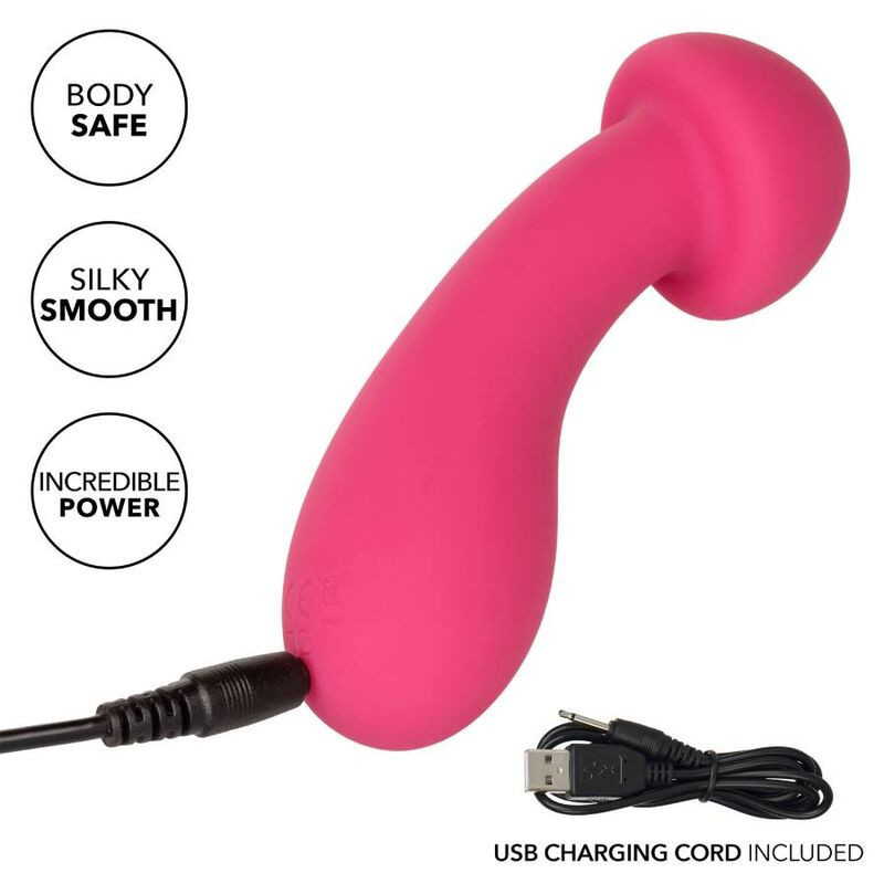 Stimulateur rechargeable Pixies Exciter rose en silicone liquidePoint G vibrant