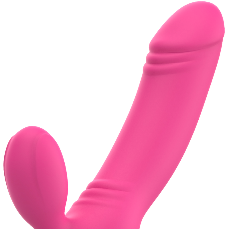 Ohmama Bix Xmas Vibrator rosa aus Silikon, DoppelstimulationPunkt G lebendig