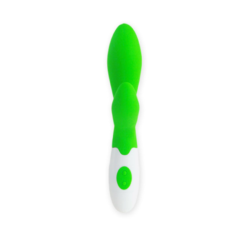 Pretty Love Owen Kriechvibrator grün-weiß aus Silikon 20 cmPunkt G lebendig