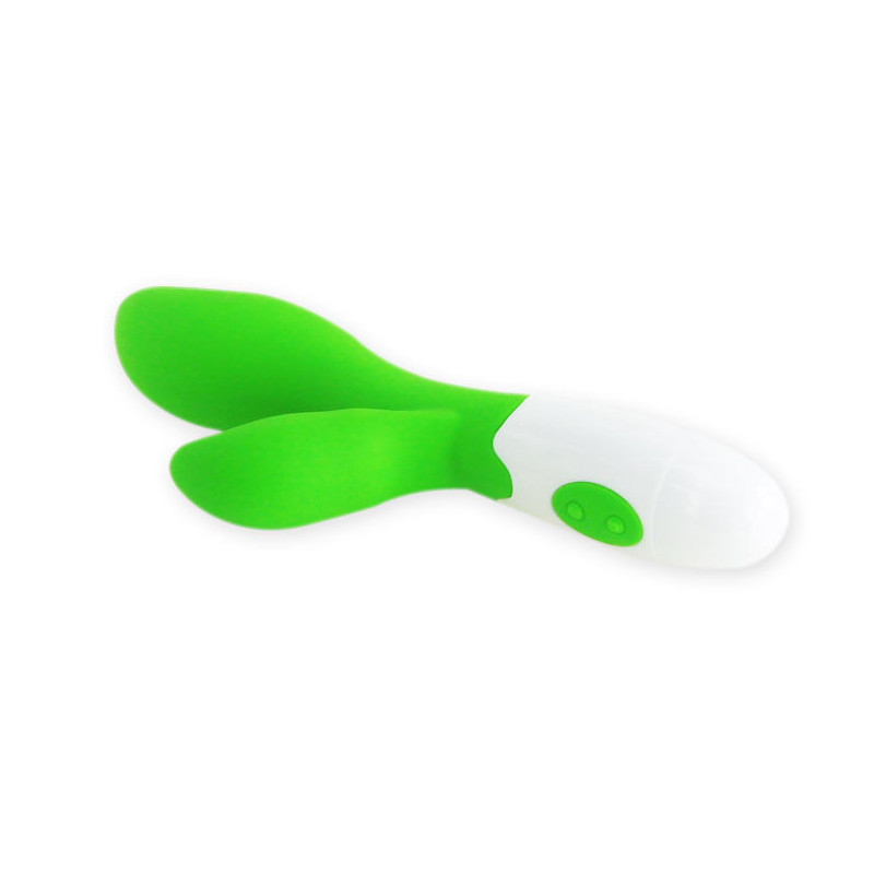Vibrador reptante Pretty Love Owen verde y blanco silicona 20 cmPunto G vibrante