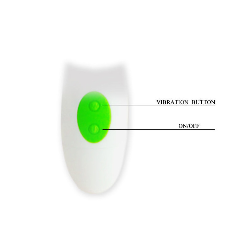 Vibratore strisciante Pretty Love Owen verde/bianco silicone 20 cmPunto G vibrante