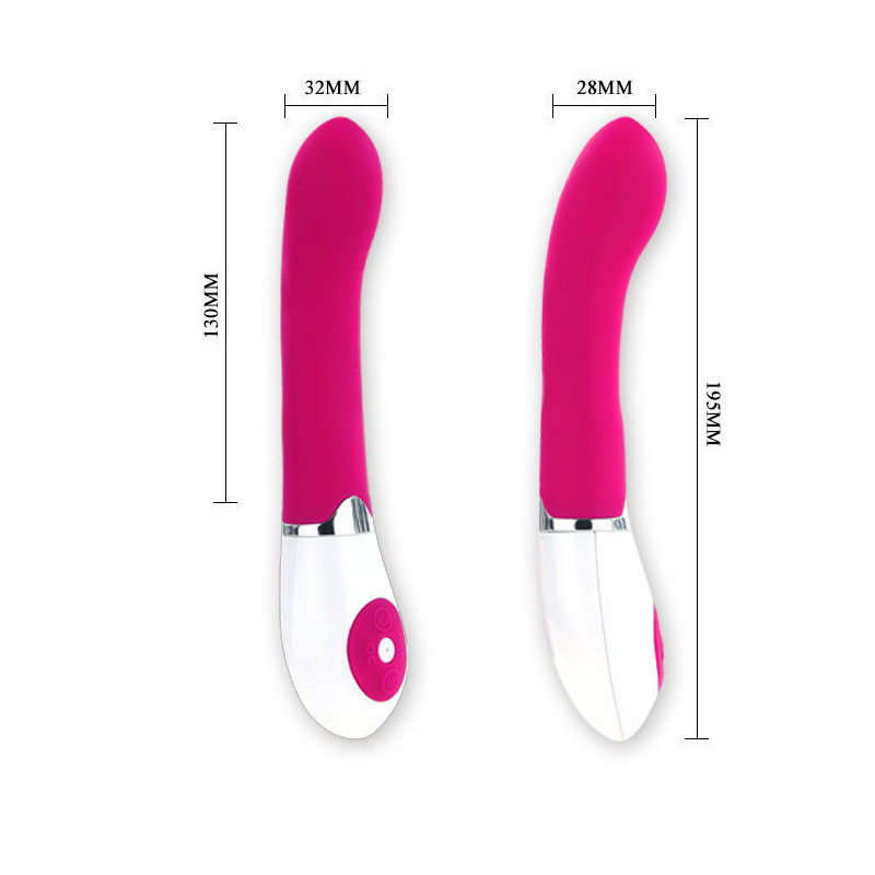 Daniel Pretty Love Vibrator wasserdicht aus Silikon, lila/weißPunkt G lebendig