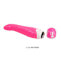 Vibrador punto G rosa impermeable 21,8 cm de TPR suavePunto G vibrante