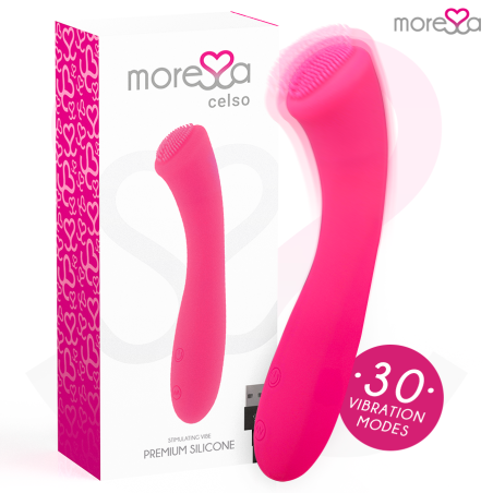 Vibrador recarregável Celso em silicone premium à prova d'água 16 cmPonto G vibrante