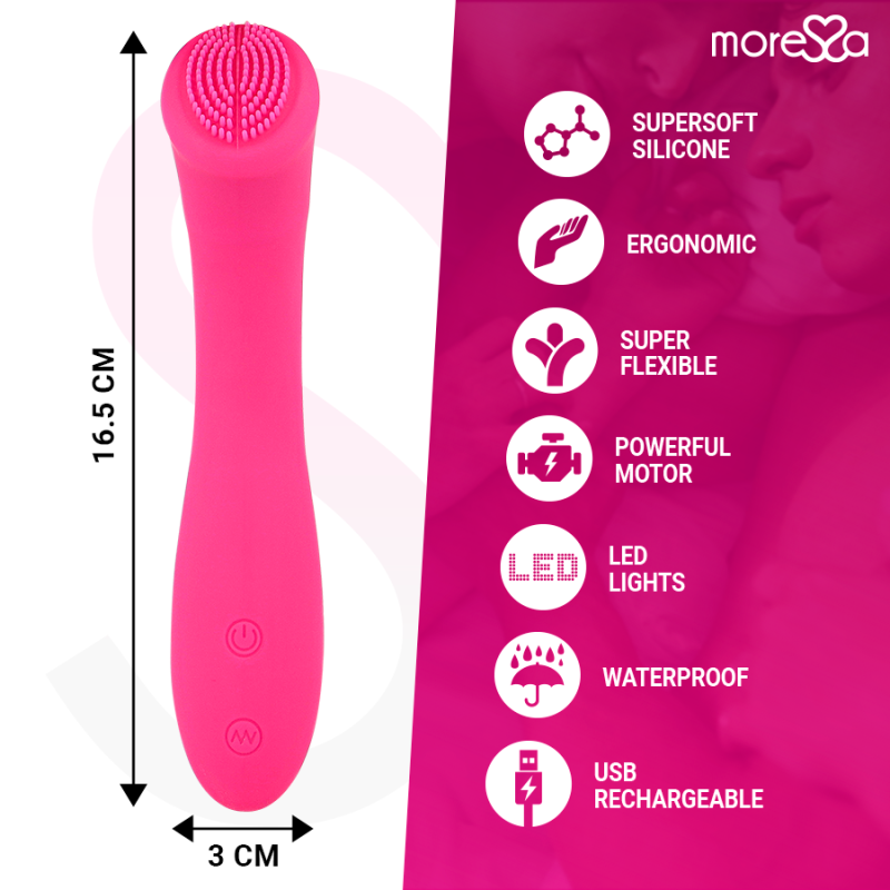 Vibrador recargable Celso de silicona premium resistente al agua 16 cmPunto G vibrante