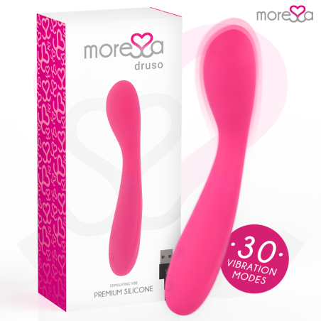 Vibrador recargable de silicona médica Moressa Druso 30 modosPunto G vibrante