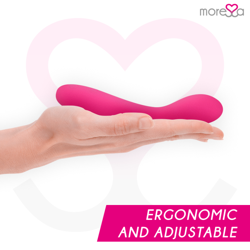 Vibratore ricaricabile in silicone medicale Moressa Druso 30 modePunto G vibrante