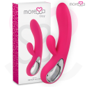 Vibromasseur rabbit rechargeable Troy en silicone premium étanchePoint G vibrant