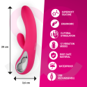 Vibromasseur rabbit rechargeable Troy en silicone premium étanchePoint G vibrant