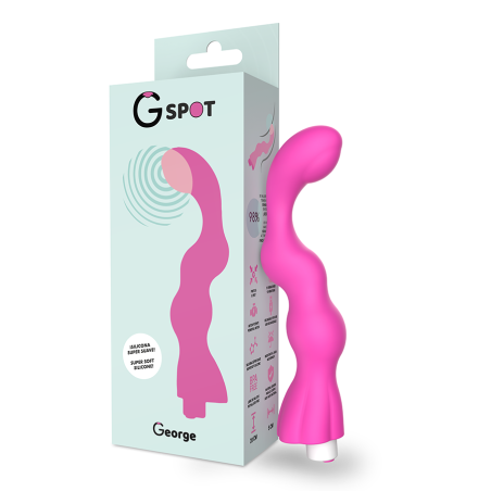 George rechargeable G-spot vibrator in pink siliconeG Spot vibrant