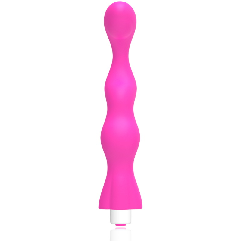 Vibrador ponto G recarregável George em silicone rosaPonto G vibrante