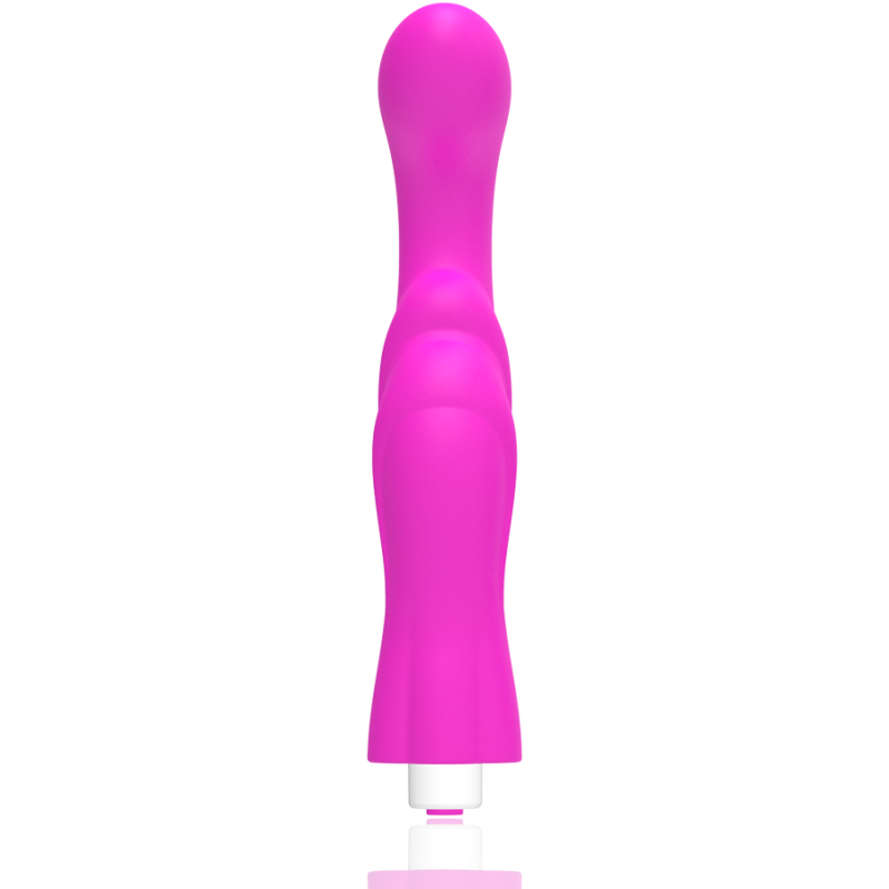 Vibrador punto G recargable Gregory de silicona médica violetaPunto G vibrante
