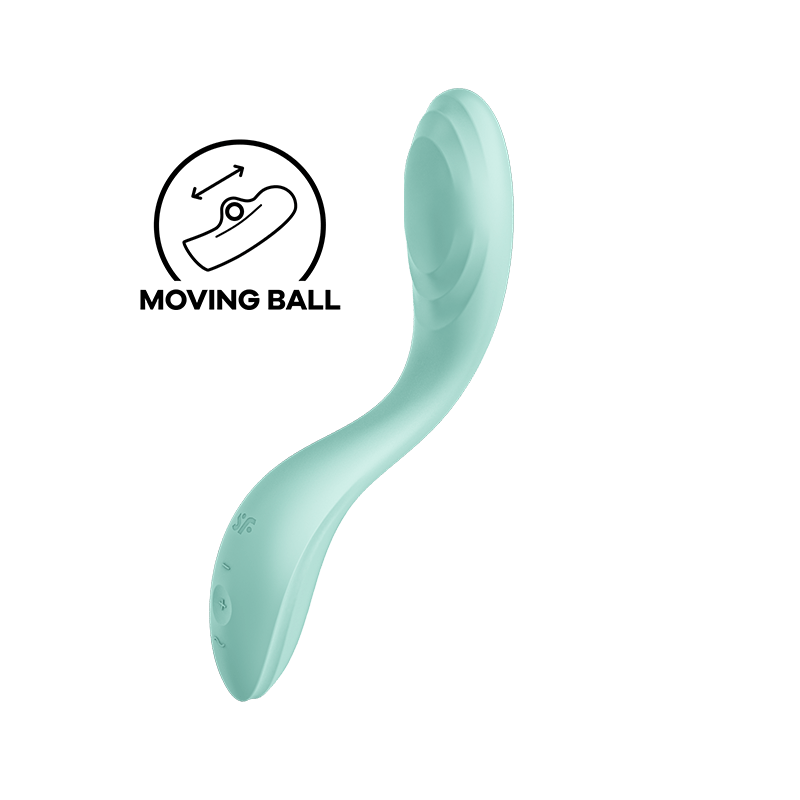 Satisfyer Rrrrolling Pleasure G-Punkt-Vibrator grün mit KugelPunkt G lebendig