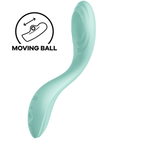 Vibratore punto G Satisfyer Rrrrolling Pleasure verde con sferaPunto G vibrante