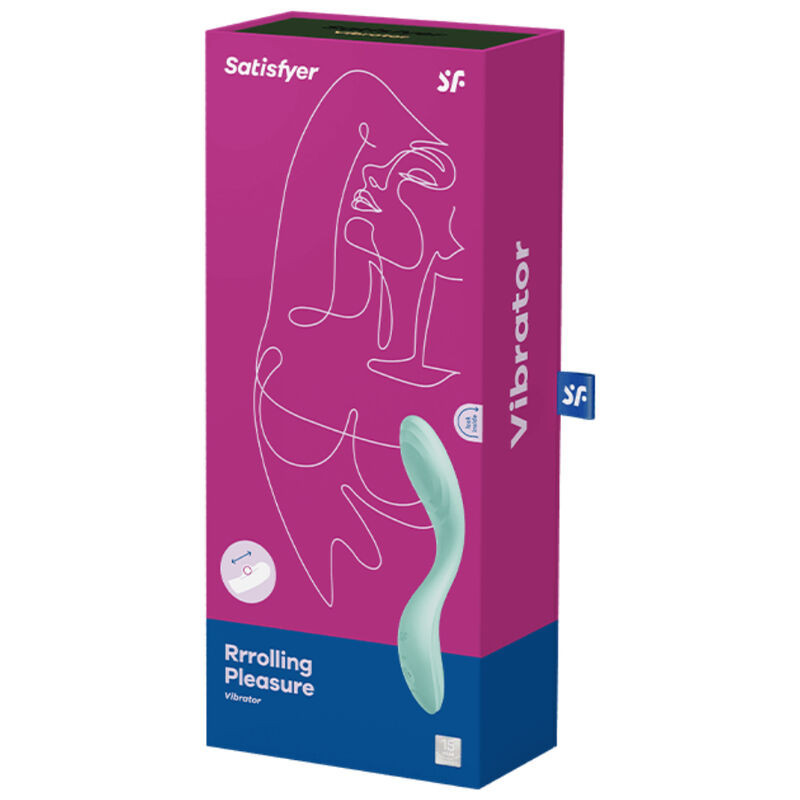 Vibratore punto G Satisfyer Rrrrolling Pleasure verde con sferaPunto G vibrante